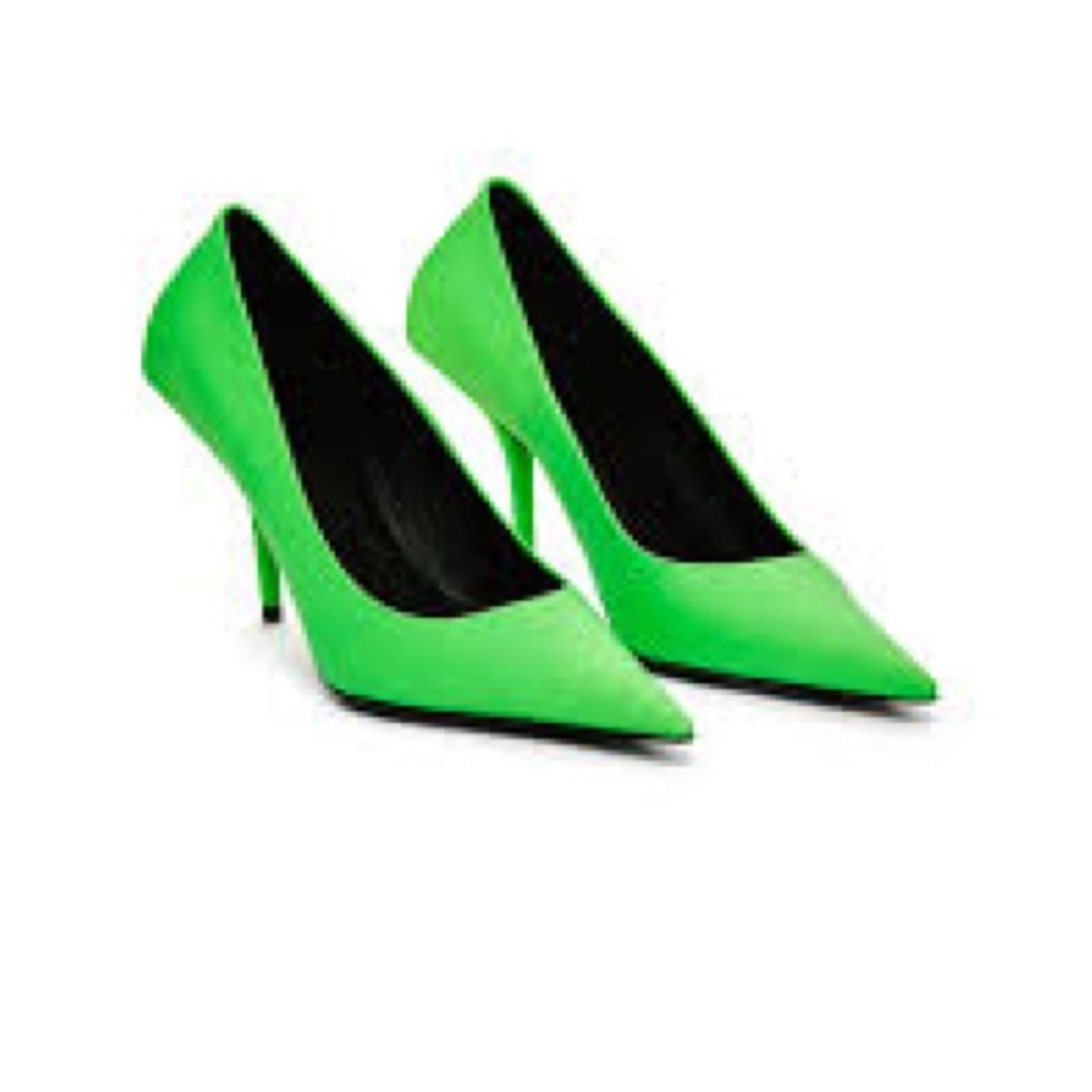 Zara Green Stiletto Heels